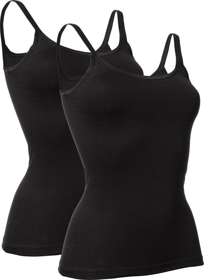 conta Unterhemd Damen-Unterhemd 2er-Pack Feinripp Uni von conta