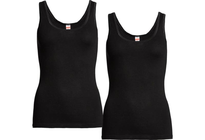 conta Unterhemd Damen-Unterhemd 2er-Pack Feinripp Uni von conta