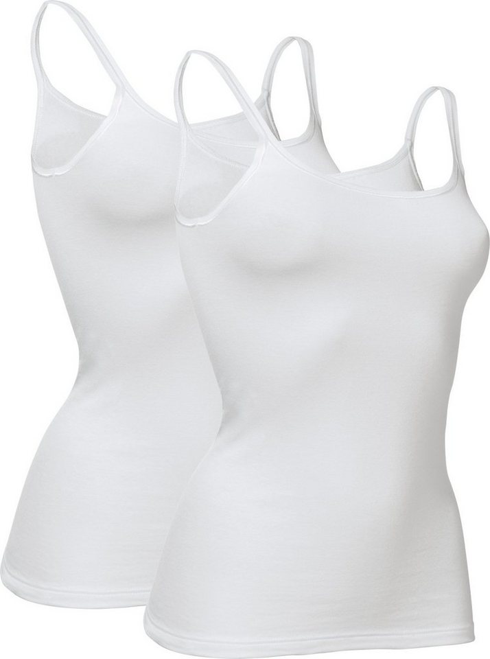 conta Unterhemd Damen-Unterhemd 2er-Pack Feinripp Uni von conta