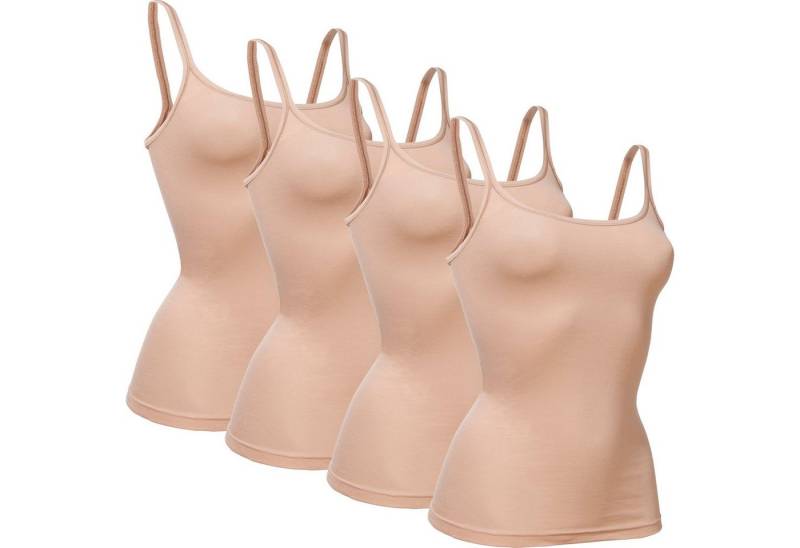 conta Unterhemd Damen-Unterhemd 4er-Pack Feinripp Uni von conta