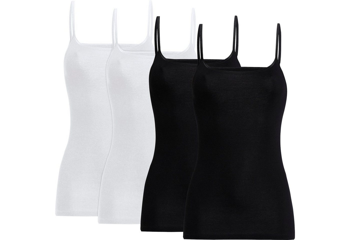 conta Unterhemd Damen-Unterhemd 4er-Pack Feinripp Uni von conta