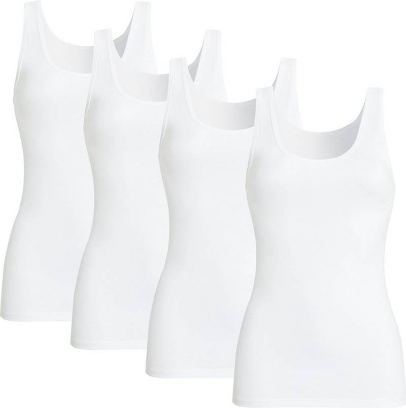conta Unterhemd Damen-Unterhemd 4er-Pack Feinripp Uni von conta