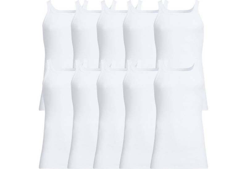 conta Unterhemd Herren-Unterhemd 10er-Pack Feinripp Uni von conta