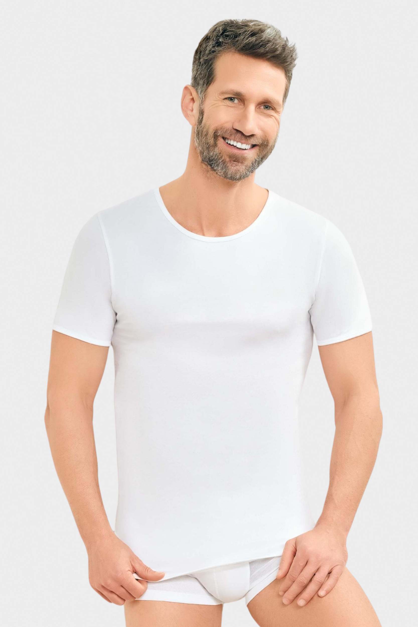 kurzarm Shirt Rundhals von conta