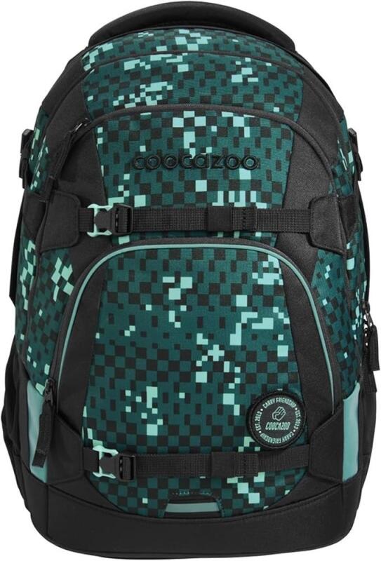 coocazoo - Coocazoo Set Mate Schulrucksack 1250g 30l + Mäppchen Pixel Blox Grün von coocazoo