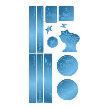 coocazoo - Reflektierendes Sticker-Set Blue Blau von coocazoo