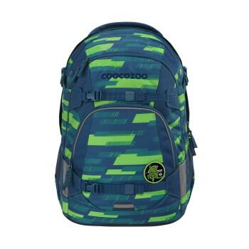 coocazoo - Rucksack MATE, Lime Stripe blau/grün von coocazoo