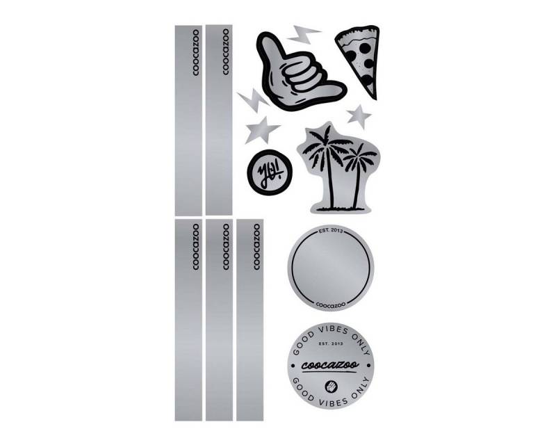 coocazoo Schulranzen Coocazoo Reflektierendes Sticker-Set "Black" von coocazoo