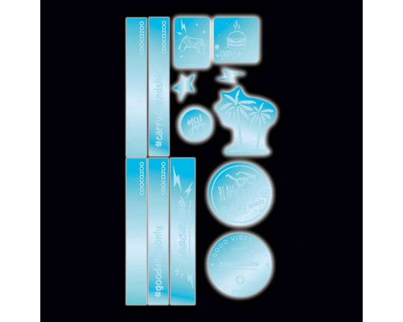 coocazoo Schulranzen Coocazoo Reflektierendes Sticker-Set "Blue" von coocazoo