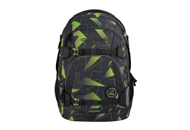 coocazoo Schulranzen Schulrucksack MATE Lime Flash (1 Stück), ergonomisch, Körpergröße: 135 - 180 cm, Easy-Grow-System von coocazoo