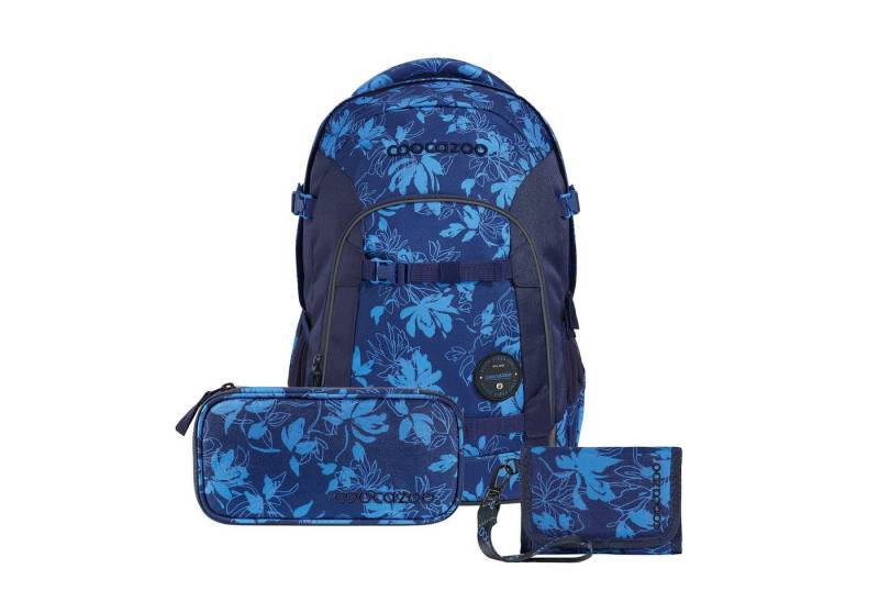 coocazoo Schulranzen Schulrucksack-Set JOKER Tropical Night Geldbörse (3-tlg) von coocazoo