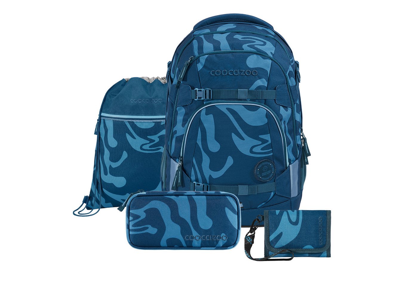 coocazoo Schulranzen Schulrucksack-Set MATE, Mäppchen, Turnbeutel Gel (3-tlg) von coocazoo