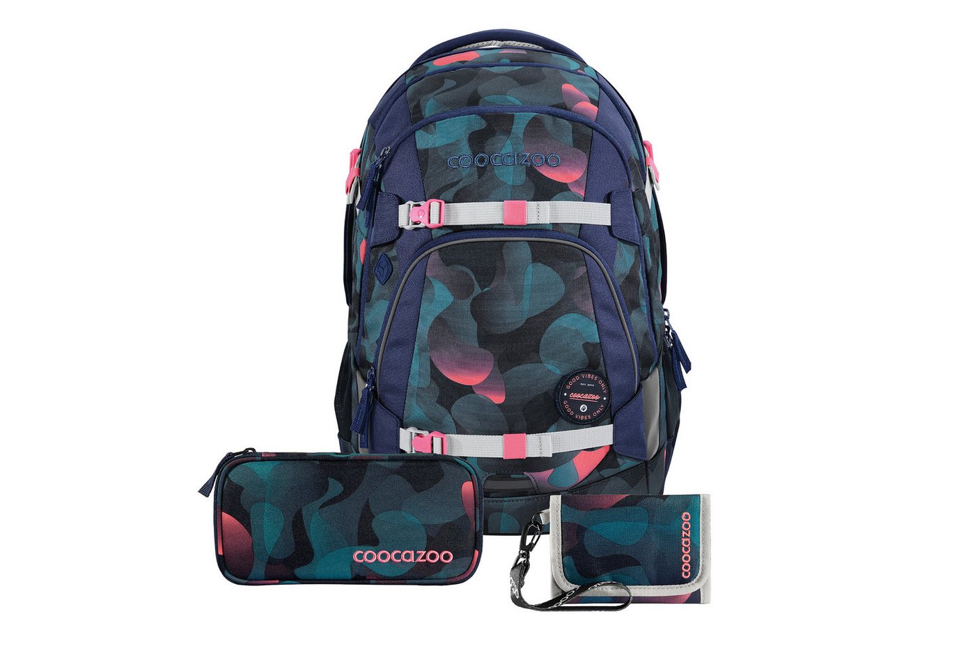coocazoo Schulranzen Schulrucksack-Set MATE, Mäppchen Geldbörse (3-tlg) von coocazoo