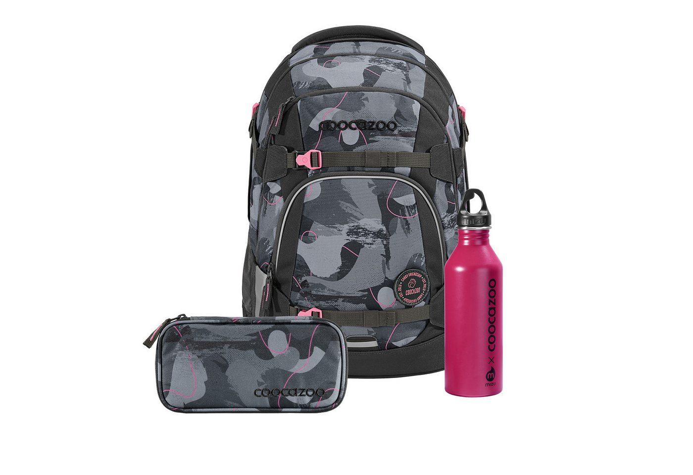 coocazoo Schulranzen Schulrucksack-Set MATE Trinkflasche (3-tlg) von coocazoo