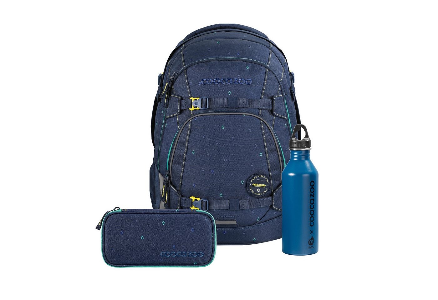 coocazoo Schulranzen Schulrucksack-Set MATE Trinkflasche (3-tlg) von coocazoo
