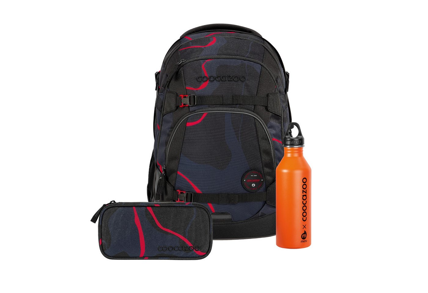 coocazoo Schulranzen Schulrucksack-Set MATE Trinkflasche (3-tlg) von coocazoo