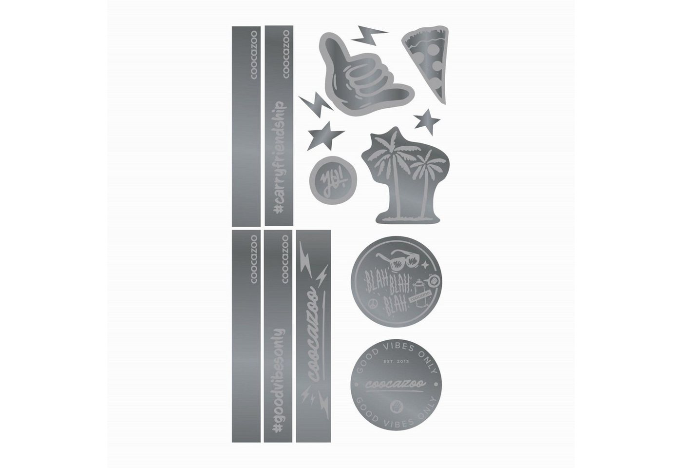 coocazoo Schulrucksack coocazoo Reflektierendes Sticker-Set "Silver" coocazoo Schulrucksack coocazoo Reflektierendes Sticker-Set "Silver" von coocazoo