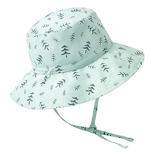 coolable Kinder Sonnenhut - Verstellbarer und Faltbarer Sommer-Sonnenhut mit breiter Krempe, UPF 50+ UV-Schutz für Babys und Kleinkinder - Waldgebiet 1-2 Jahre von coolable