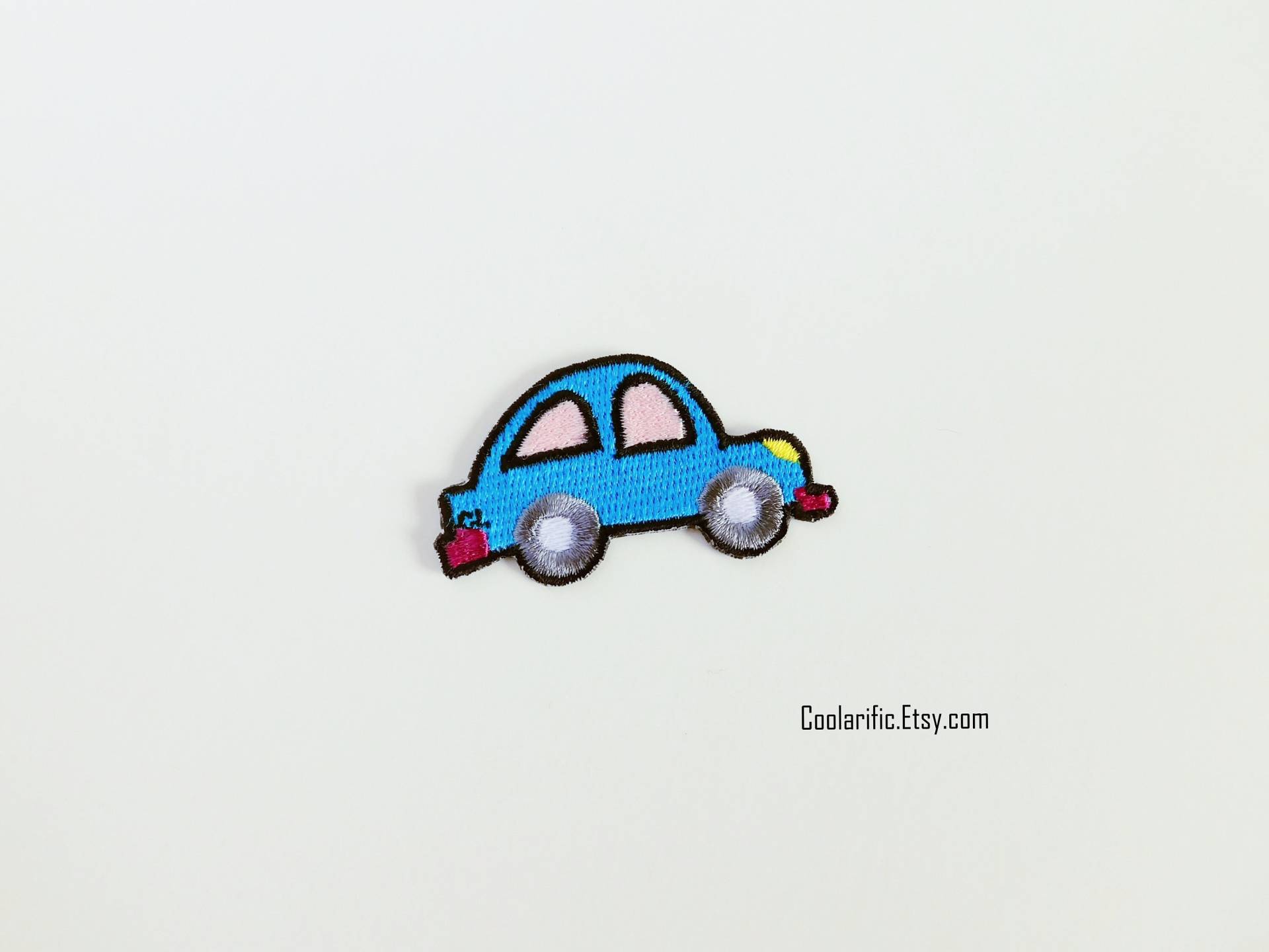 Blaues Auto Aufnäher Aufnäher Stickapplikation Diy Accessoire von coolarific