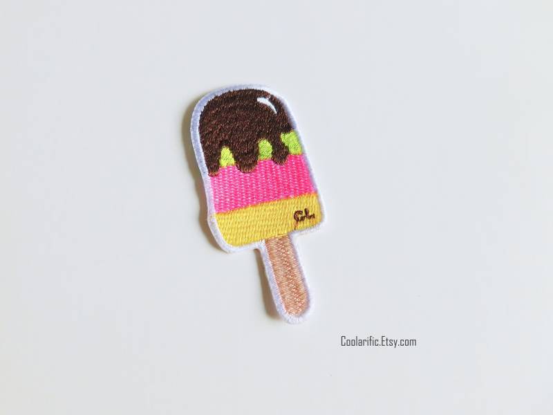 Ice Pop Sticker Patch | Süßer Eis Aufnäher Trendige Stickerei Applikation Diy Bastelbedarf Dekoratives Zubehör Für Geschenk von coolarific