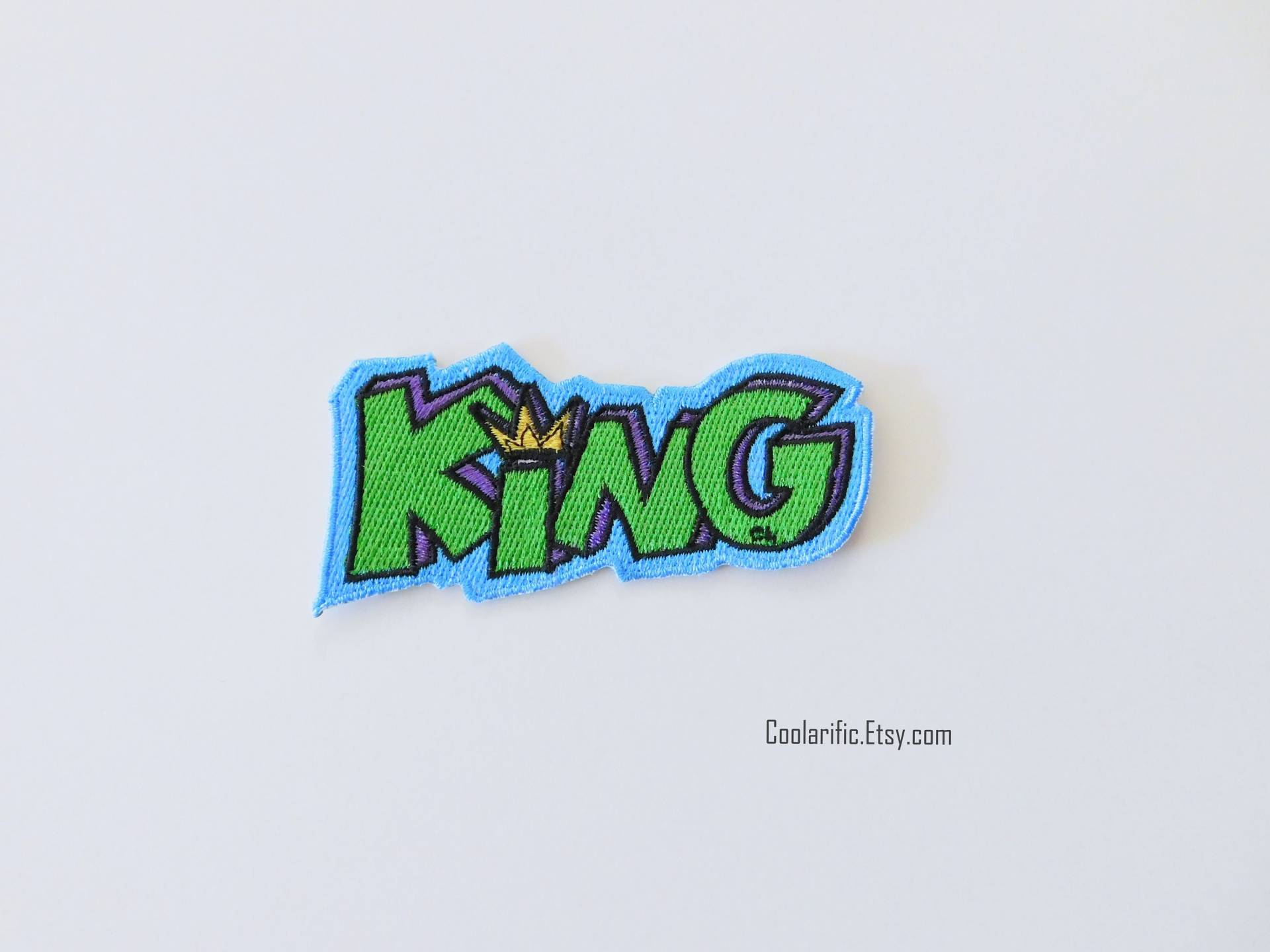 King Sticker Patch Gestickte Applikation, Diy Craft von coolarific