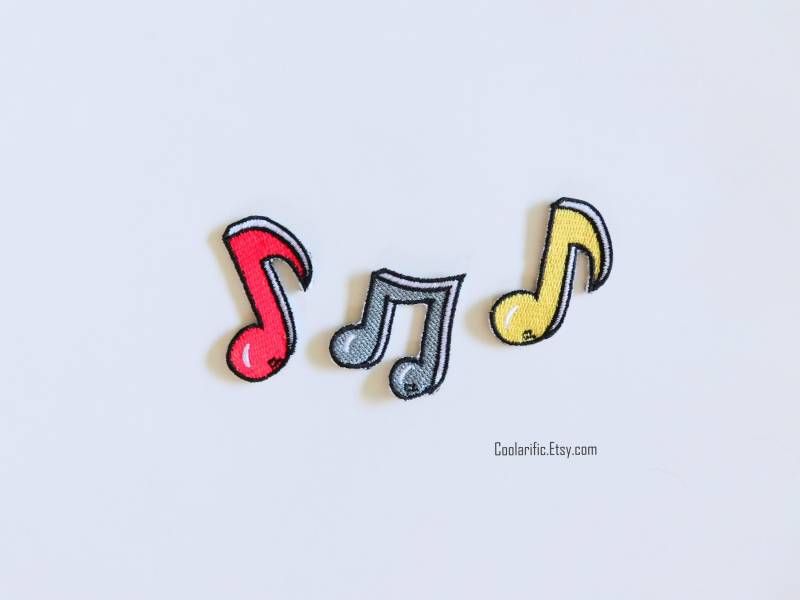 Music Notes Sticker Patch | Einzeln Oder Im Set Erhältlich von coolarific