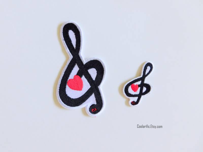 Violinschlüssel Musik Note Aufkleber Patch von coolarific