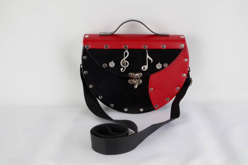 Lp - Tasche Mit Deckel | Rot von coolberc