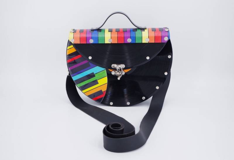 Lp-Tasche Mit Klappe | Klavier Regenbogen von coolberc