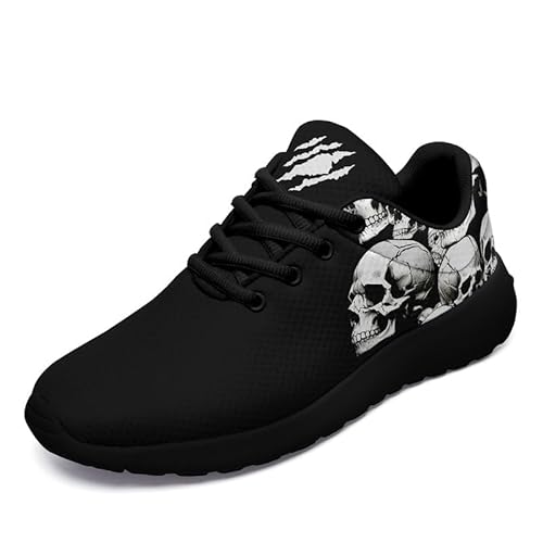 coolcustomize Damen-Laufschuhe mit einzigartigem Totenkopf-Rosen-Druck, rutschfest, athletisches Fitnessstudio, Training, Walking-Sneaker für Herren, Farbe 2, 13 Women/11 Men coolcustomize Damen-Laufschuhe mit einzigartigem Totenkopf-Rosen-Druck, rutschfest, athletisches Fitnessstudio, Training, Walking-Sneaker für Herren, Farbe 2, 13 Women/11 Men von coolcustomize