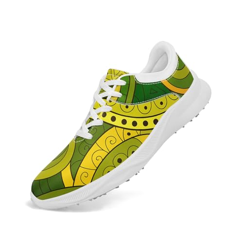 coolcustomize Herren & Damen Golfschuhe – Bunte Mandala-Prints – Atmungsaktive Spikeless Sneaker – Stilvoll & Bequem – Schnürschuhe für Golf & Freizeit coolcustomize Herren & Damen Golfschuhe – Bunte Mandala-Prints – Atmungsaktive Spikeless Sneaker – Stilvoll & Bequem – Schnürschuhe für Golf & Freizeit von coolcustomize