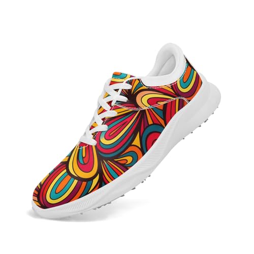 coolcustomize Herren & Damen Golfschuhe – Bunte Mandala-Prints – Atmungsaktive Spikeless Sneaker – Stilvoll & Bequem – Schnürschuhe für Golf & Freizeit coolcustomize Herren & Damen Golfschuhe – Bunte Mandala-Prints – Atmungsaktive Spikeless Sneaker – Stilvoll & Bequem – Schnürschuhe für Golf & Freizeit von coolcustomize