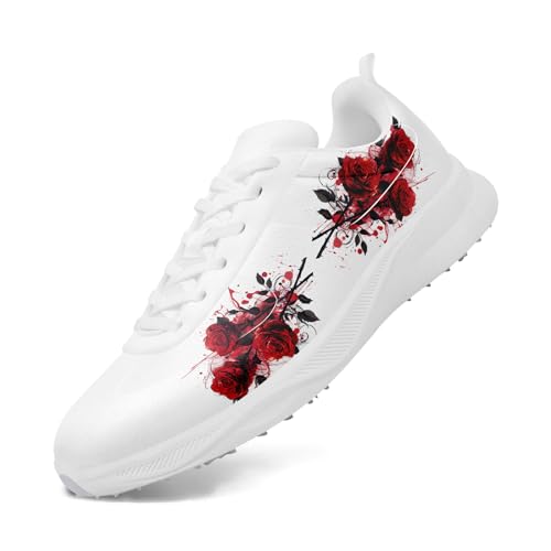 coolcustomize Künstlerische Spikeless Golfschuhe für Damen & Herren – Blumenmuster, Atmungsaktiv, Wasserdicht, Leichte Golftrainer für Golf & Freizeit coolcustomize Künstlerische Spikeless Golfschuhe für Damen & Herren – Blumenmuster, Atmungsaktiv, Wasserdicht, Leichte Golftrainer für Golf & Freizeit von coolcustomize