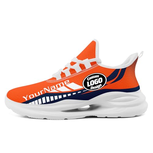 coolcustomize Personalisierte Leichte Sportsneaker für Herren und Damen – Atmungsaktive Mesh-Laufschuhe mit individuellem Logo, ideal für Training und Freizeit von coolcustomize