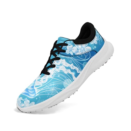 coolcustomize Stylische Spikeless Golfschuhe für Damen & Herren - Hawaiian Ocean Print, Wasserdicht, Leichte Golf Trainer, Atmungsaktiver Komfort coolcustomize Stylische Spikeless Golfschuhe für Damen & Herren - Hawaiian Ocean Print, Wasserdicht, Leichte Golf Trainer, Atmungsaktiver Komfort von coolcustomize