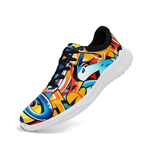wasserdichte Spikeless Golfschuhe für Männer Frauen Jugendliche Atmungsaktive Trainer mit Luftbelüftung Graffiti Kunst Leichte Sneaker wasserdichte Spikeless Golfschuhe für Männer Frauen Jugendliche Atmungsaktive Trainer mit Luftbelüftung Graffiti Kunst Leichte Sneaker von coolcustomize