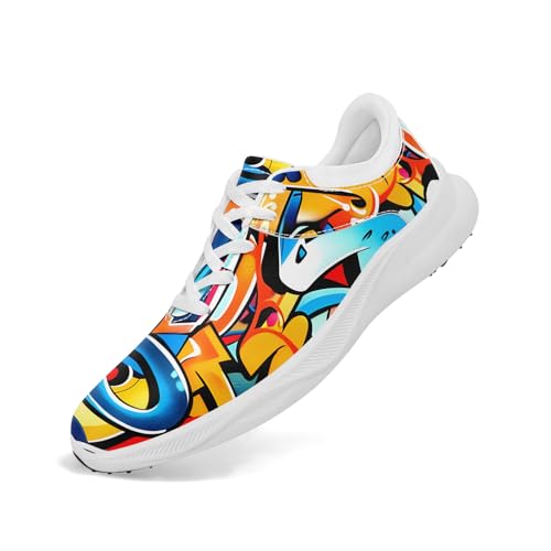 wasserdichte Spikeless Golfschuhe für Männer Frauen Jugendliche Atmungsaktive Trainer mit Luftbelüftung Graffiti Kunst Leichte Sneaker wasserdichte Spikeless Golfschuhe für Männer Frauen Jugendliche Atmungsaktive Trainer mit Luftbelüftung Graffiti Kunst Leichte Sneaker von coolcustomize
