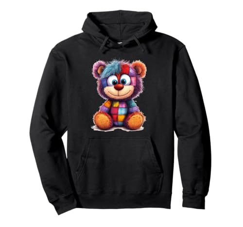 süßer Vintage Teddybär in Patchwork Style Klamotten Kids Pullover Hoodie süßer Vintage Teddybär in Patchwork Style Klamotten Kids Pullover Hoodie von coole Bären in fleckigen Werktags Ouftits