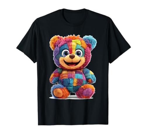 süßer Vintage Teddybär in Patchwork Style Klamotten Kids T-Shirt süßer Vintage Teddybär in Patchwork Style Klamotten Kids T-Shirt von coole Bären in fleckigen Werktags Ouftits