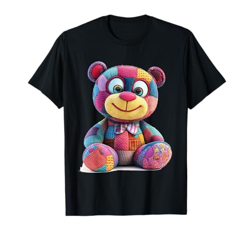 süßer Vintage Teddybär in Patchwork Style Klamotten Kids T-Shirt süßer Vintage Teddybär in Patchwork Style Klamotten Kids T-Shirt von coole Bären in fleckigen Werktags Ouftits