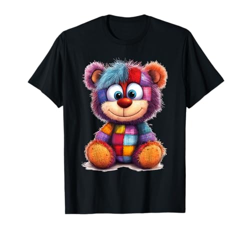 süßer Vintage Teddybär in Patchwork Style Klamotten Kids T-Shirt süßer Vintage Teddybär in Patchwork Style Klamotten Kids T-Shirt von coole Bären in fleckigen Werktags Ouftits