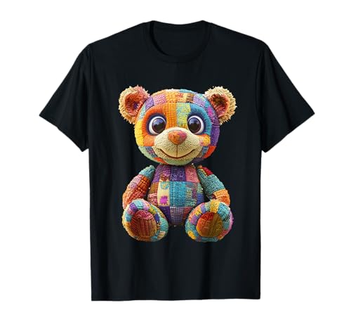 süßer Vintage Teddybär in Patchwork Style Klamotten Kids T-Shirt süßer Vintage Teddybär in Patchwork Style Klamotten Kids T-Shirt von coole Bären in fleckigen Werktags Ouftits