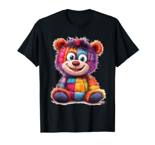 süßer Vintage Teddybär in Patchwork Style Klamotten Kids T-Shirt süßer Vintage Teddybär in Patchwork Style Klamotten Kids T-Shirt von coole Bären in fleckigen Werktags Ouftits