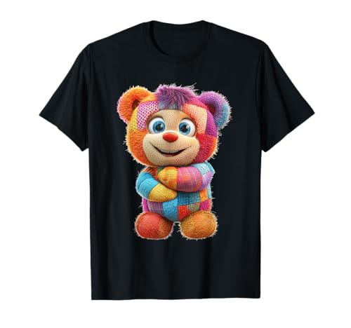 süßer Vintage Teddybär in Patchwork Style Klamotten Kids T-Shirt süßer Vintage Teddybär in Patchwork Style Klamotten Kids T-Shirt von coole Bären in fleckigen Werktags Ouftits