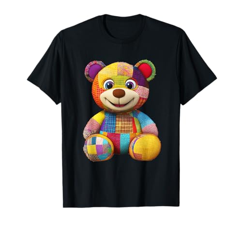 süßer Vintage Teddybär in Patchwork Style Klamotten Kids T-Shirt süßer Vintage Teddybär in Patchwork Style Klamotten Kids T-Shirt von coole Bären in fleckigen Werktags Ouftits