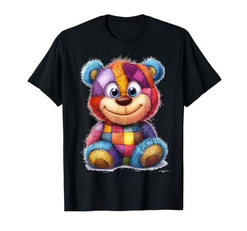 süßer Vintage Teddybär in Patchwork Style Klamotten Kids T-Shirt süßer Vintage Teddybär in Patchwork Style Klamotten Kids T-Shirt von coole Bären in fleckigen Werktags Ouftits