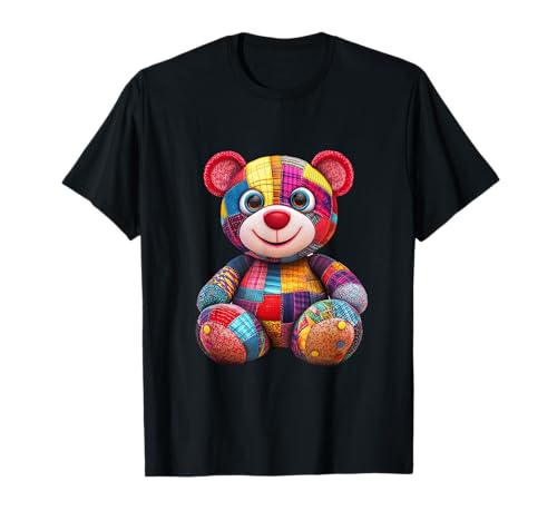 süßer Vintage Teddybär in Patchwork Style Klamotten Kids T-Shirt süßer Vintage Teddybär in Patchwork Style Klamotten Kids T-Shirt von coole Bären in fleckigen Werktags Ouftits