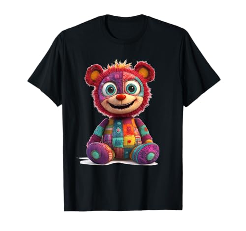 süßer Vintage Teddybär in Patchwork Style Klamotten Kids T-Shirt süßer Vintage Teddybär in Patchwork Style Klamotten Kids T-Shirt von coole Bären in fleckigen Werktags Ouftits