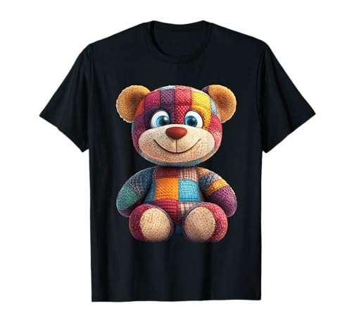 süßer Vintage Teddybär in Patchwork Style Klamotten Kids T-Shirt süßer Vintage Teddybär in Patchwork Style Klamotten Kids T-Shirt von coole Bären in fleckigen Werktags Ouftits