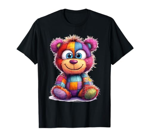 süßer Vintage Teddybär in Patchwork Style Klamotten Kids T-Shirt süßer Vintage Teddybär in Patchwork Style Klamotten Kids T-Shirt von coole Bären in fleckigen Werktags Ouftits